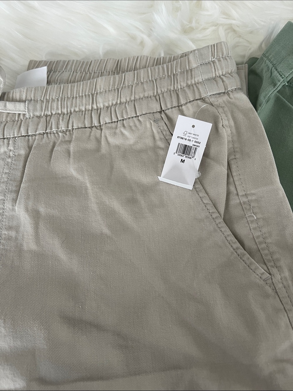 5 Pairs GAP Ankle Cropped Pants Beige, Sage Green, Black, Light Blue, Yellow - Picture 5 of 10
